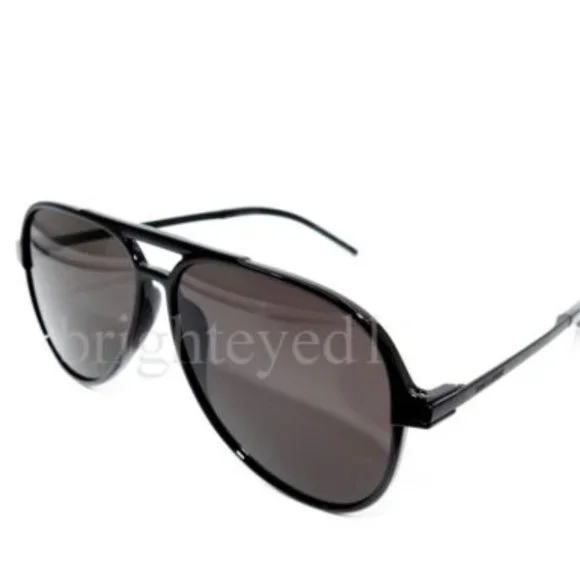 Authentic YVES SAINT LAURENT Black Pilot Sunglasses SL 228-002 *LIKE NEW* Amazon.com: Saint Laurent YVES Authentic Black Pilot  main image 4